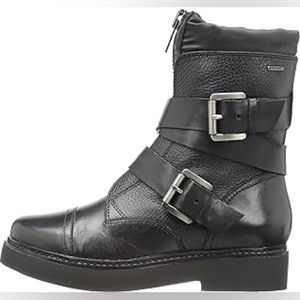 GEOX LEATHER MOTO BOOT